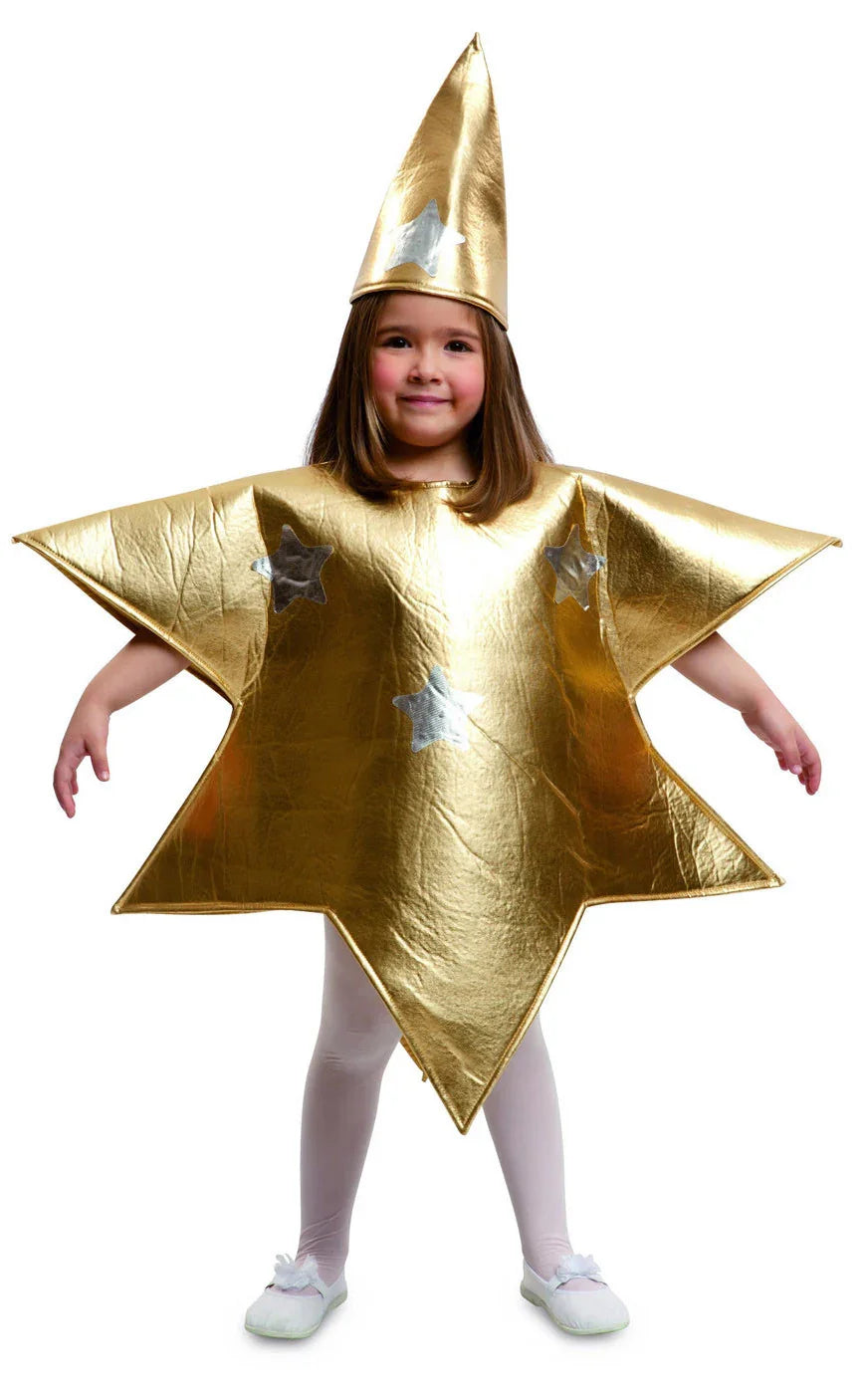 Disfraz de Estrella Dorada de Navidad Infantil Navidad Infantiles Viving